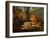 Echo and Narcissus or the Death of Narcissus-Nicolas Poussin-Framed Giclee Print