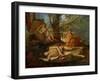 Echo and Narcissus or the Death of Narcissus-Nicolas Poussin-Framed Giclee Print