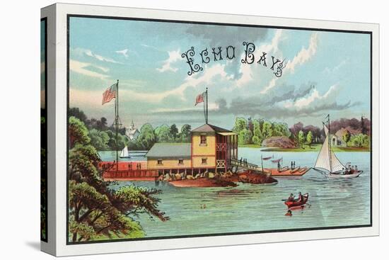 Echo Bay Brand Cigar Box Label-Lantern Press-Stretched Canvas