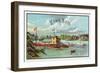 Echo Bay Brand Cigar Box Label-Lantern Press-Framed Art Print