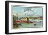 Echo Bay Brand Cigar Box Label-Lantern Press-Framed Art Print