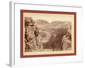 Echo Canyon. Looking Through Sioux Pass. on F.E. and M.V. Ry., Hot Springs, S.D-John C. H. Grabill-Framed Giclee Print