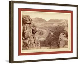 Echo Canyon. Looking Through Sioux Pass. on F.E. and M.V. Ry., Hot Springs, S.D-John C. H. Grabill-Framed Giclee Print