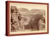 Echo Canyon. Looking Through Sioux Pass. on F.E. and M.V. Ry., Hot Springs, S.D-John C. H. Grabill-Stretched Canvas