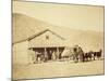 Echo City, Utah Territory Stagecoach And Stop, ca. 1869-Andrew Russell-Mounted Art Print