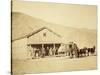 Echo City, Utah Territory Stagecoach And Stop, ca. 1869-Andrew Russell-Stretched Canvas