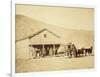 Echo City, Utah Territory Stagecoach And Stop, ca. 1869-Andrew Russell-Framed Art Print