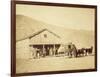 Echo City, Utah Territory Stagecoach And Stop, ca. 1869-Andrew Russell-Framed Art Print