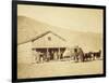 Echo City, Utah Territory Stagecoach And Stop, ca. 1869-Andrew Russell-Framed Art Print