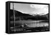 Echo Lake, Colorado, View of the Range from the Lake-Lantern Press-Framed Stretched Canvas