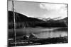 Echo Lake, Colorado, View of the Range from the Lake-Lantern Press-Mounted Art Print