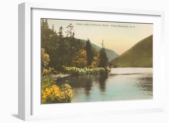 Echo Lake, Franconia Notch, New Hampshire-null-Framed Art Print