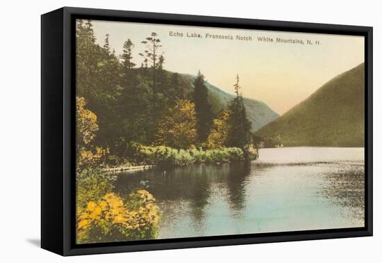 Echo Lake, Franconia Notch, New Hampshire-null-Framed Stretched Canvas