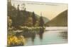 Echo Lake, Franconia Notch, New Hampshire-null-Mounted Art Print