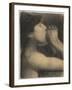 Echo, Study for ' Bathers at Asnieres', 1883-4-Georges Seurat-Framed Giclee Print