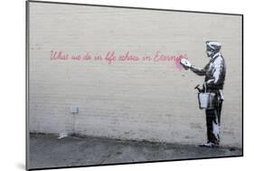 Echoes-Banksy-Mounted Giclee Print