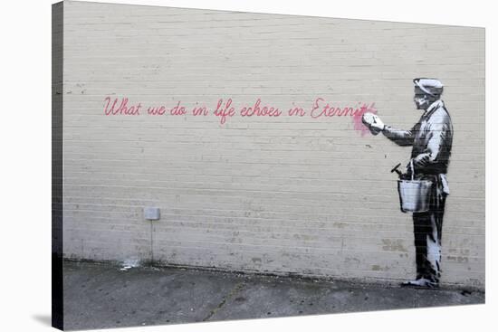Echoes-Banksy-Stretched Canvas