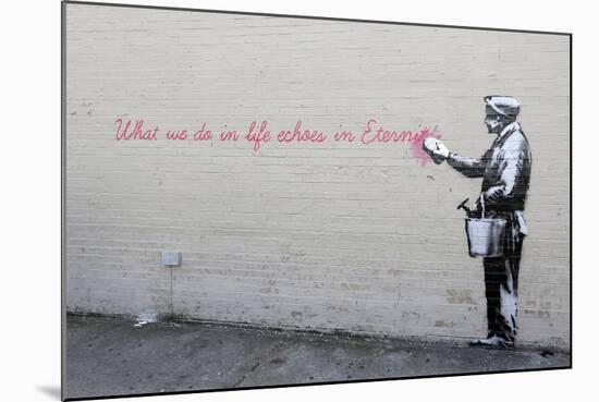 Echoes-Banksy-Mounted Giclee Print