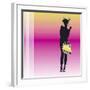 Eclectic Girl (pink)-Puntoos-Framed Art Print