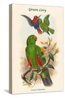 Eclectus Polychlorus - Green Lory-John Gould-Stretched Canvas