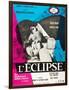 Eclipse, (aka L'Eclisse), Alain Delon, Monica Vitti on French Poster Art, 1962-null-Framed Art Print