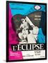 Eclipse, (aka L'Eclisse), Alain Delon, Monica Vitti on French Poster Art, 1962-null-Framed Art Print