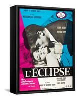 Eclipse, (aka L'Eclisse), Alain Delon, Monica Vitti on French Poster Art, 1962-null-Framed Stretched Canvas