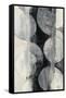 Eclipse Neutral Vertical-Albena Hristova-Framed Stretched Canvas