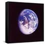 Eclipsed Earth Taken by Apollo 17 as It Traveled Toward Moon on NASA Lunar Landing Mission-null-Framed Stretched Canvas