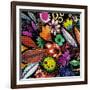 Eclosion Black Linen-Sylvie Demers-Framed Giclee Print