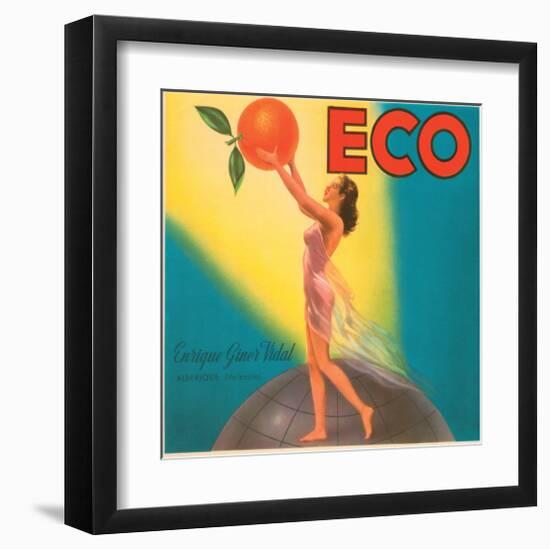 ECO Enrique Giner Vidal Oranges-null-Framed Art Print