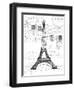 Eco Vintage Paris 1-Carole Stevens-Framed Art Print