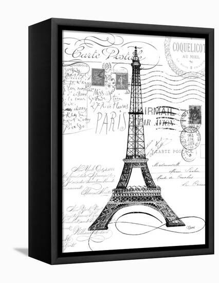 Eco Vintage Paris 1-Carole Stevens-Framed Stretched Canvas