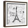 Eco Vintage Paris-Carole Stevens-Framed Art Print