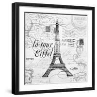 Eco Vintage Paris-Carole Stevens-Framed Art Print