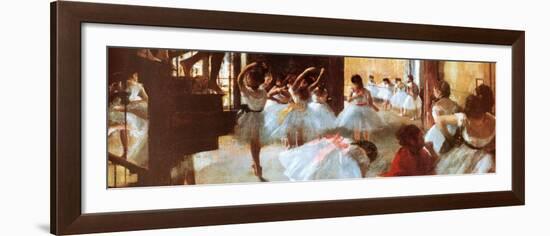 Ecole de Danse (detail)-Edgar Degas-Framed Art Print