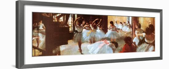 Ecole de Danse (detail)-Edgar Degas-Framed Art Print