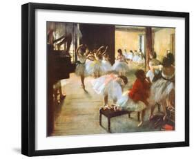 Ecole de Danse-Edgar Degas-Framed Art Print