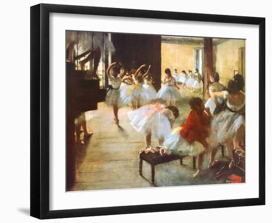 Ecole de Danse-Edgar Degas-Framed Art Print