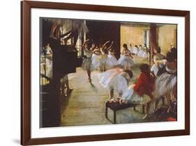 Ecole de Danse-Edgar Degas-Framed Art Print