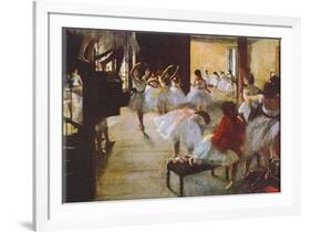 Ecole de Danse-Edgar Degas-Framed Art Print