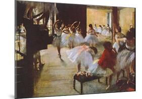 Ecole de Danse-Edgar Degas-Mounted Art Print