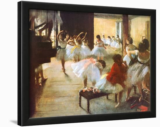 Ecole de Danse-Edgar Degas-Lamina Framed Art Print