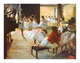 Ecole de Danse-Edgar Degas-Lamina Framed Art Print