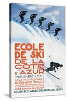 Ecole de Ski-Simon Garnier-Stretched Canvas