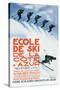 Ecole de Ski-Simon Garnier-Stretched Canvas