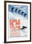 Ecole de Ski-Simon Garnier-Framed Art Print