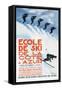 Ecole de Ski-Simon Garnier-Framed Stretched Canvas