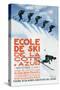 Ecole de Ski-Simon Garnier-Stretched Canvas