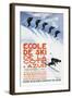 Ecole de Ski-Simon Garnier-Framed Art Print